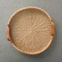 Trays - Rattan Round Tray SEVILLA - MAHE HOMEWARE