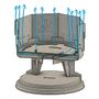 Outdoor fireplaces - Takibi mobile inground metal bowl fireplace for outdoor activities - FIRESIDE