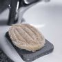 Porte-savons - Porte savon en pierre absorbante diatomite noir gris blanc moderne et design - OSNA