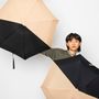 Apparel - Bicolour micro-umbrella - beige & black - ALICE - ANATOLE