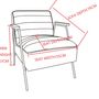 Fauteuils - FAUTEUIL HUTCH BLEU - - AMADEUS