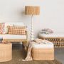 Decorative objects - Wooden Floor Lamp TUCANA (white) - MAHE HOMEWARE