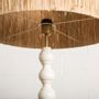 Decorative objects - Wooden Floor Lamp TUCANA (white) - MAHE HOMEWARE
