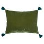 Fabric cushions - Goa pompom cushions - LE MONDE SAUVAGE BEATRICE LAVAL