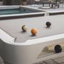 Card tables - Hyphen Outdoor Pool Table - White / Light Grey Cloth - CORNILLEAU