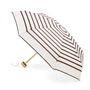 Apparel - Micro-umbrella, 100% recycled fabric, caramel stripes - LAZARE - ANATOLE