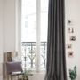 Curtains and window coverings - MEDICIS curtain 130x280cm MEDICIS ANTHRACITE - EN FIL D'INDIENNE...