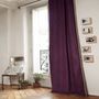 Curtains and window coverings - MEDICIS cotton velvet blackout curtain 130x280cm VIOLET - EN FIL D'INDIENNE...
