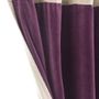 Curtains and window coverings - MEDICIS cotton velvet blackout curtain 130x280cm VIOLET - EN FIL D'INDIENNE...