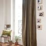 Rideaux et voilages - MEDICIS rideau occultant en velours de coton 130x280cm MOUSSE - EN FIL D'INDIENNE...