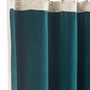 Curtains and window coverings - MEDICIS Cotton Velvet Blackout Curtain 130x280 cm ORAGE BLUE - EN FIL D'INDIENNE...