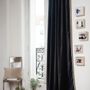 Curtains and window coverings - MEDICIS BELUGA cotton velvet blackout curtain 130x280cm - EN FIL D'INDIENNE...