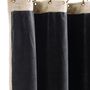 Curtains and window coverings - MEDICIS BELUGA cotton velvet blackout curtain 130x280cm - EN FIL D'INDIENNE...