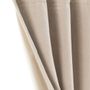 Curtains and window coverings - MEDICIS cotton velvet blackout curtain 130x280 cm BEIGE - EN FIL D'INDIENNE...