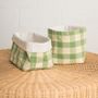 Table linen - Check Bread Basket - MAHE HOMEWARE