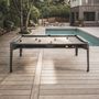 Card tables - Hyphen Outdoor Pool Table - Dark Grey / Light Grey Cloth - CORNILLEAU