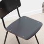 Chairs - Eromes F6 Ebony and Black Chair - CARTEL DE BELLEVILLE
