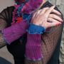 Bracelets - Pleated and tulle cuffs/mittens - MONIKA LINE-GOLZ