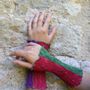 Bracelets - Pleated and tulle cuffs/mittens - MONIKA LINE-GOLZ