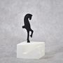 Sculptures, statuettes and miniatures - Card holder, Bronze Statuette Horse. - MATTER.