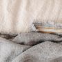 Throw blankets - Changpa linen plaid - LE MONDE SAUVAGE BEATRICE LAVAL