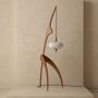 Design objects - Floor lamp\" Praying Mantis\” Vintage Oak Finish - RISPAL