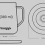 Autres fournitures bureau  - Muggo Volt grande tasse noir chargeur rapide téléphone garde café thé chaud - OUI SMART