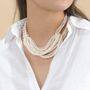 Bijoux - collier plastron entrelacs de perles - NATURE BIJOUX