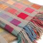 Throw blankets - Zola throw multicolor squares - ML FABRICS