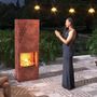 Outdoor fireplaces - Square Outdoor Fireplace - AC242