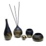 Design objects - Decoration - Murano Black and Gold Leaf 4-Piece Set - MILODINA