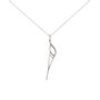 Jewelry - Silver Pendant Peone. Elegant, minimalist necklace. - MATTER.