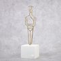 Sculptures, statuettes and miniatures - Bronze Statuette Cycladic Idol - MATTER.