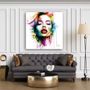 Tableaux - Rêve sensuel peinture street pop colorée et sensuel par Murciano 50x50 cm - MUUSE