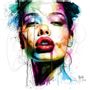 Tableaux - KISS ME peinture street pop colorée et sensuel par Murciano 50x50 cm - MUUSE