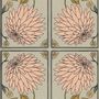 Objets de décoration - Papier peint N°462 - Chrysanthème Art Nouveau. - WELLPAPERS