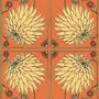 Wallpaper - Wallpaper No. 462 - Art Nouveau Chrysanthemum - WELLPAPERS