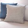Fabric cushions - Kokoku-no-Asa Linen Cushion Cover 【Sazanami】 - WESTY JAPAN