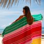 Sarongs - Ocean Nile Beach Towel 100x180cm - GREEN PETITION
