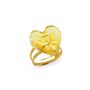 Jewelry - ORUS HEART Murano Glass Ring - Gold - MILODINA