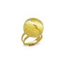 Jewelry - ORUS Dome Murano Glass Ring - Gold - MILODINA