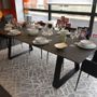 Tables Salle à Manger - Table repas en céramique Pied Topaze Colombus International - COLOMBUS MANUFACTURE FRANCE