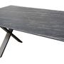 Dining Tables - Pied Cross ceramic dining table - COLOMBUS MANUFACTURE FRANCE
