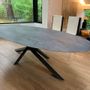 Dining Tables - Dining Table in ceramic with Versatile Leg - COLOMBUS MANUFACTURE FRANCE