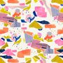 Textile and surface design - Collage Shapes Print Design - AND REPEAT STUDIO