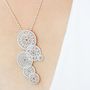 Jewelry - Overlap Fortune Drum Filigree Long Necklace. - WEI YEE INTERNATIONAL LIMITED