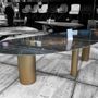 Tables Salle à Manger - Table repas en céramique Pied Byblos - COLOMBUS MANUFACTURE FRANCE
