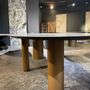 Dining Tables - Dining Table in ceramic with Byblos Leg - COLOMBUS MANUFACTURE FRANCE