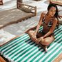 Sarongs - Delmor Lime Beach Towel 100x180 - GREEN PETITION