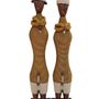 Objets de décoration - Poupées namji, poupées africaines, déco ethnique, objet de décoration, poupées en bois et perle ou poupées de fertilité ou poupées pour décoration d'intérieur - HOME DECOR FR